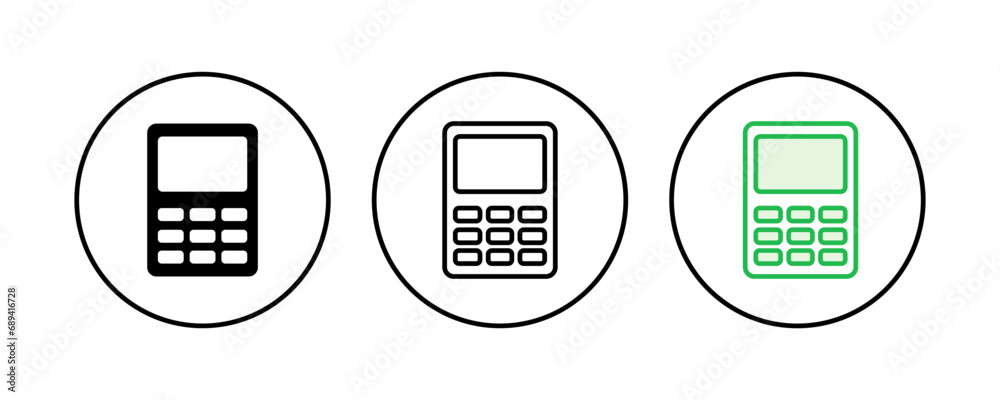 Calculator icon set. Accounting calculator icon. calculator vector Calculator icon set. Accounting calculator icon. calculator vector
