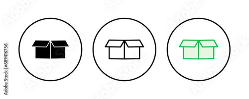 Box icon set. box vector icon, package, parcel
