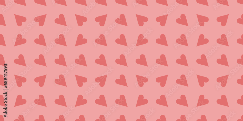 Many hearts on pink background. Pattern for Valentine's Day Many hearts on pink background. Pattern for Valentine's Day