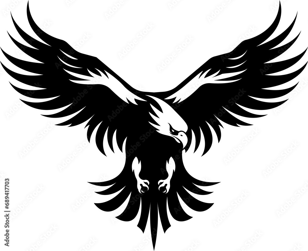 An eagle design isolated on transparent background. Wild Animals. Bird. An eagle design isolated on transparent background. Wild Animals. Bird.