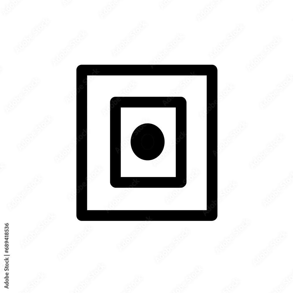 square circle icon vector simple illustration square circle icon vector simple illustration