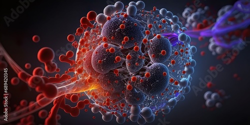 Blood types Super Detailed Biological concept art, realistic illustration photo