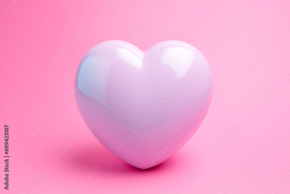 pink 3D heart