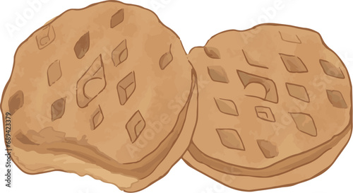 Girl Scout Cookies - Vector Art