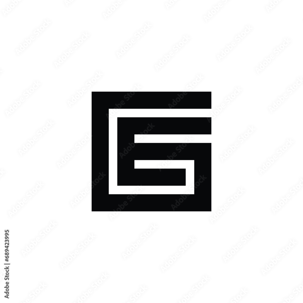 GE EG monogram letter modern logo design GE EG monogram letter modern logo design
