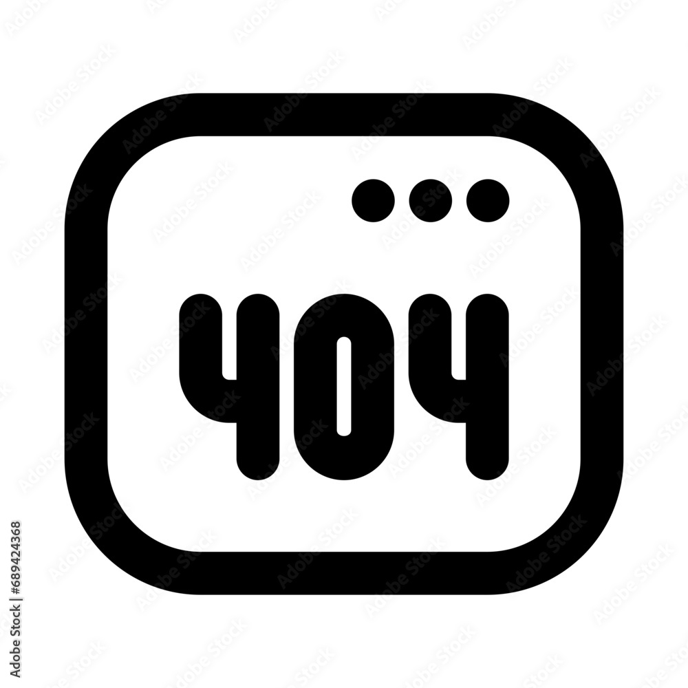 Not Found Line UI Icon Not Found Line UI Icon