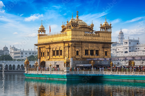 Sikh gurdwara Golden Temple  Harmandir Sahib . Holy place of Sikihism. Amritsar  Punjab  India