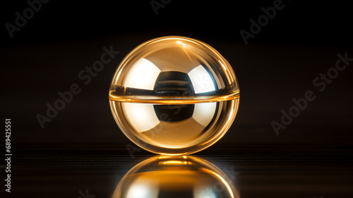 3d golden sphere