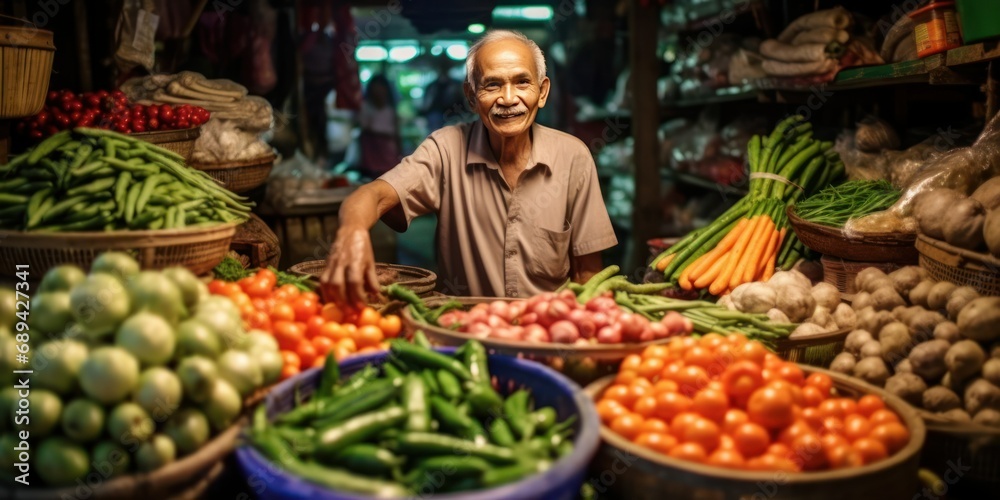 Fresh Harvest: Vibrant Community Market with Local Produce
