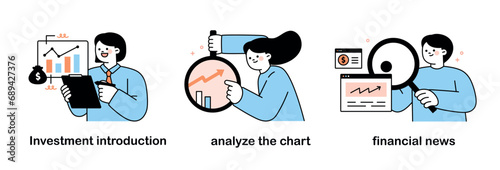 stock market. Stock chart analysis and information and news search.