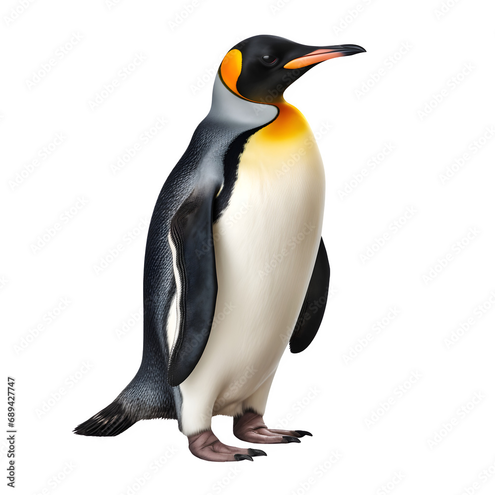 Fototapeta premium penguin isolated on transparent background Generative AI