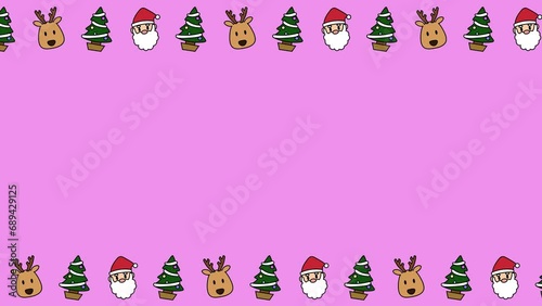 Christmas Character Loop Animation(pink