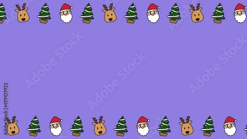 Christmas Character Loop Animation(purple
