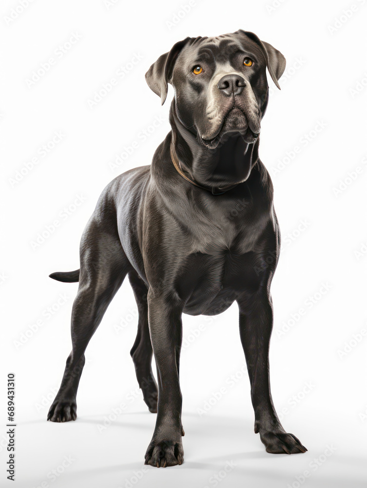 Cane Corso Dog Studio Shot Isolated on Clear Background, Generative AI Cane Corso Dog Studio Shot Isolated on Clear Background, Generative AI