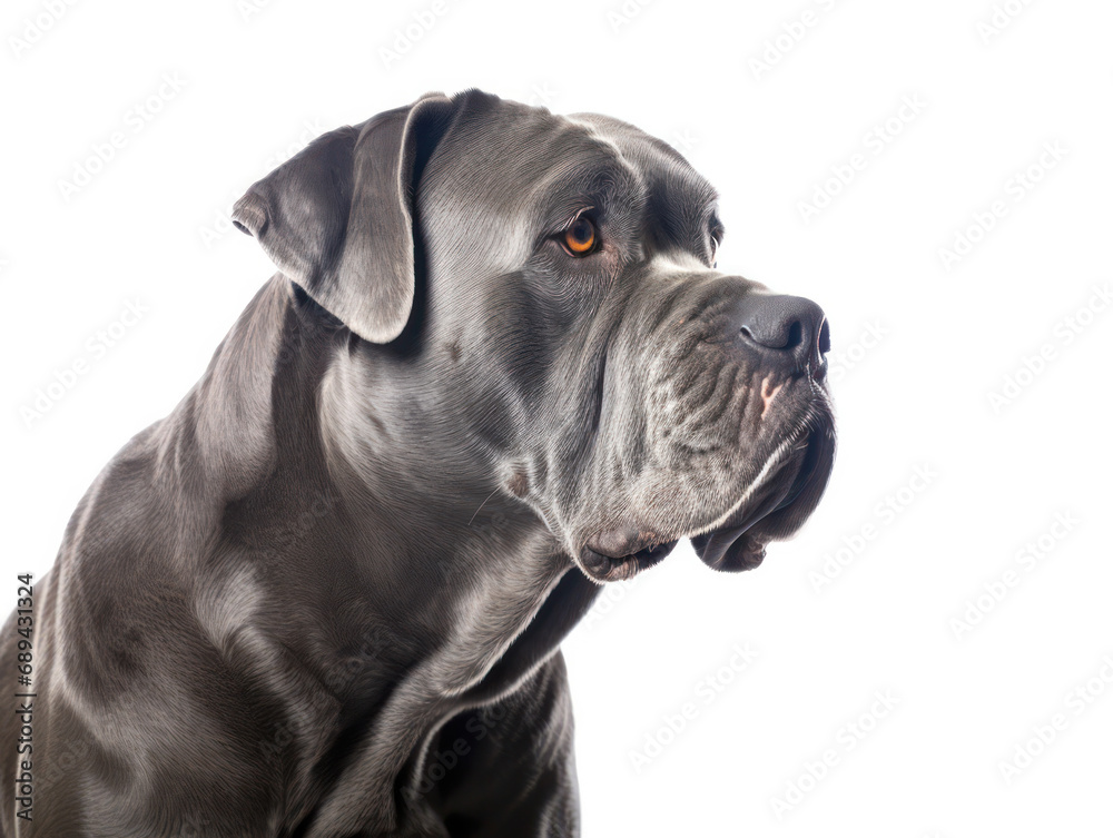 Cane Corso Dog Studio Shot Isolated on Clear Background, Generative AI Cane Corso Dog Studio Shot Isolated on Clear Background, Generative AI