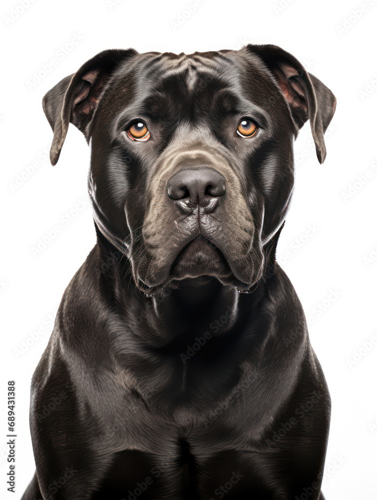 Cane Corso Dog Studio Shot Isolated on Clear Background, Generative AI Cane Corso Dog Studio Shot Isolated on Clear Background, Generative AI