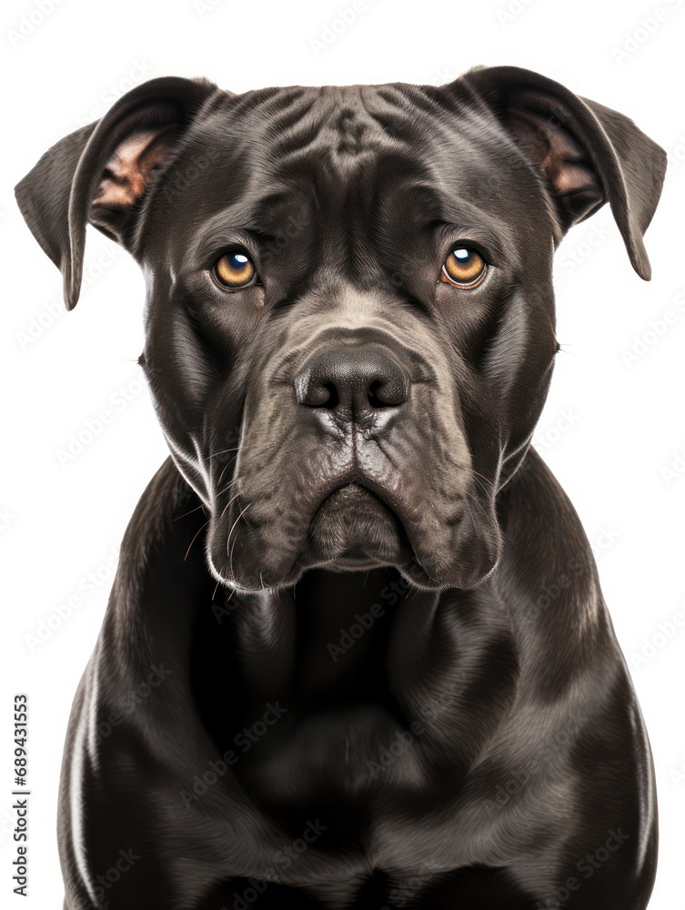 Cane Corso Dog Studio Shot Isolated on Clear Background, Generative AI Cane Corso Dog Studio Shot Isolated on Clear Background, Generative AI