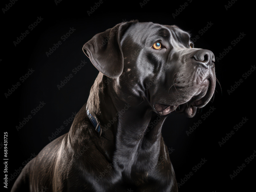 Cane Corso Dog Studio Shot Isolated on Clear Background, Generative AI Cane Corso Dog Studio Shot Isolated on Clear Background, Generative AI