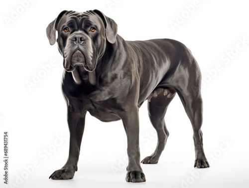 Cane Corso Dog Studio Shot Isolated on Clear Background  Generative AI