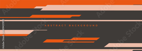 Abstract modern wide sports banner background design with horizontal modern shapes and lines. Vector illustration