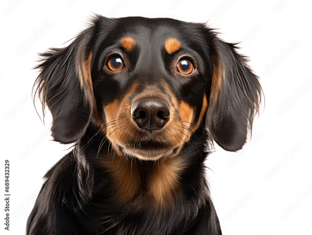 Dachhund Dog Studio Shot Isolated on Clear Background, Generative AI Dachhund Dog Studio Shot Isolated on Clear Background, Generative AI