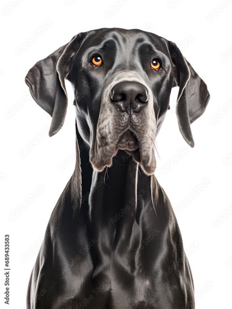 Great Dane Dog Studio Shot Isolated on Clear Background, Generative AI Great Dane Dog Studio Shot Isolated on Clear Background, Generative AI