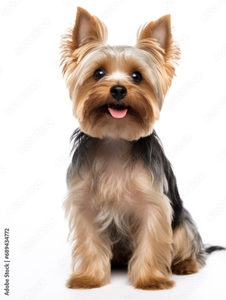 Yorkshire Terrier Dog Studio Shot Isolated on Clear Background, Generative AI Yorkshire Terrier Dog Studio Shot Isolated on Clear Background, Generative AI