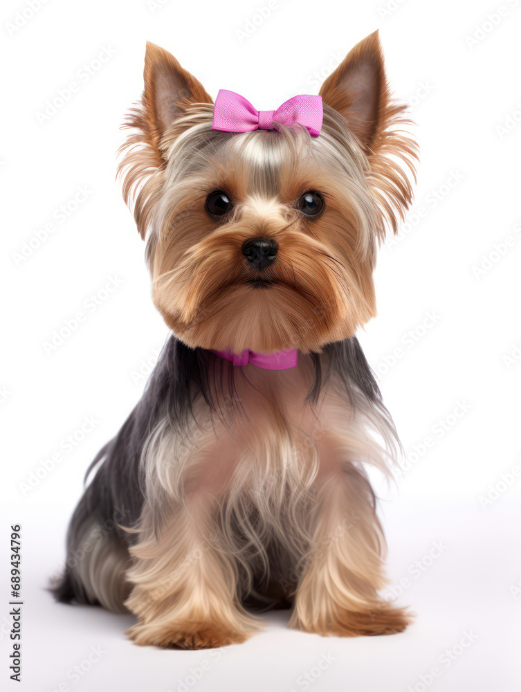 Yorkshire Terrier Dog Studio Shot Isolated on Clear Background, Generative AI Yorkshire Terrier Dog Studio Shot Isolated on Clear Background, Generative AI