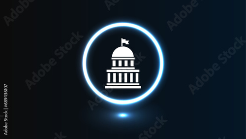 government building icon	