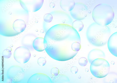 透明感のある水中の泡