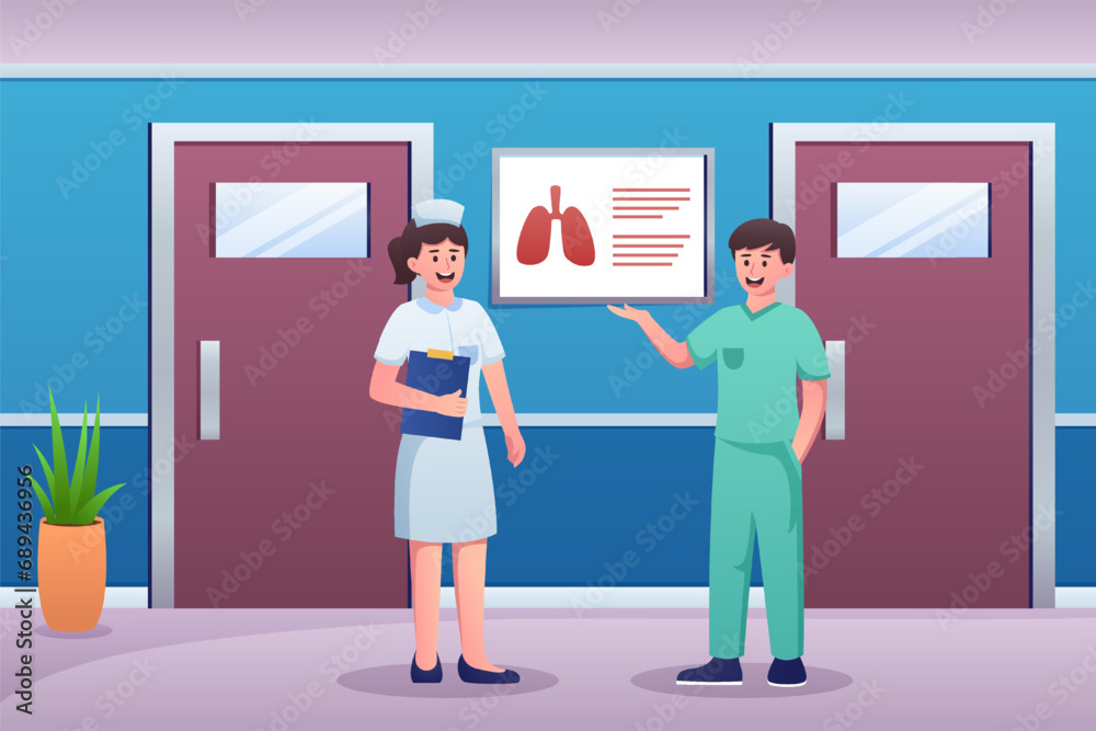 Medical and Healthcare Flat Design Illustration Medical and Healthcare Flat Design Illustration