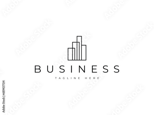 minimal real estate construction logo design