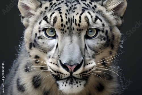 Snow Leopard Stare