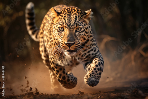 Running Wild Cheetah looking at camera  © Afi Kreative
