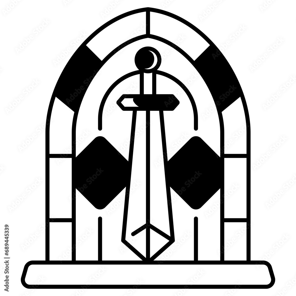 Stained Glass Icon Stained Glass Icon