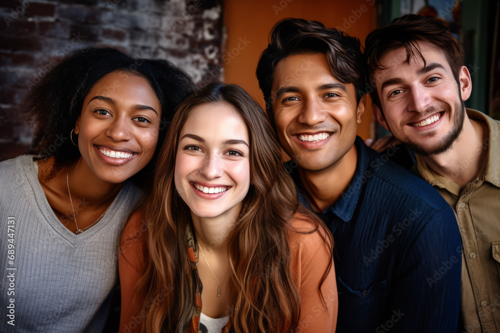 Obraz premium Immigrants of many different ethnicities and skin colors demonstrate adaptability and courage as they navigate a new and different culture