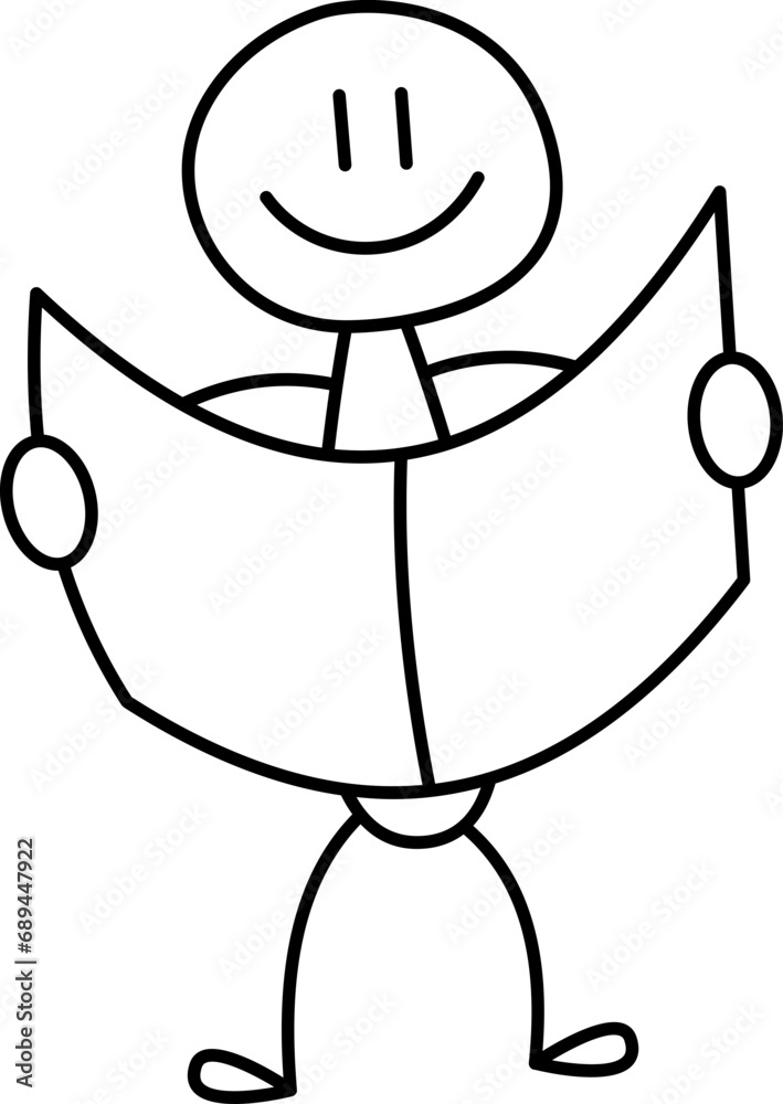 Fototapeta premium Stick Figure Element