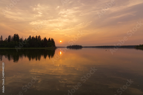A Beautiful Sunset at Elk Island National Park © RiMa Photography