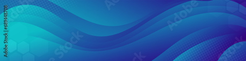 Abstract green blue banner color with a unique wavy design. It is ideal for creating eye catching headers, promotional banners, and graphic elements with a modern and dynamic look.