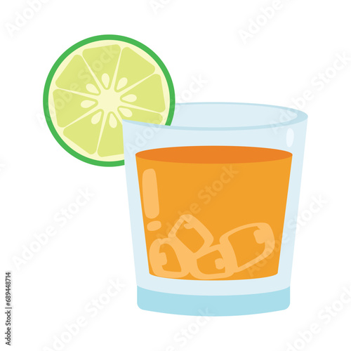 mexico mezcal shot and lemon