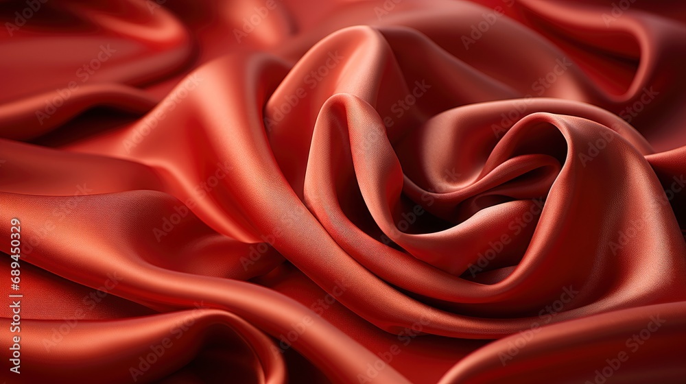 Obraz premium Silk Red Fabric Rubysilk Lightweight Silky, Background Image, Desktop Wallpaper Backgrounds, HD