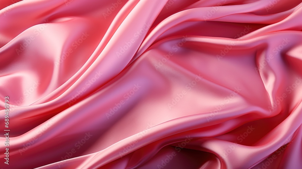Obraz premium Smooth Elegant Pink Silk Satin Texture, Background Image, Desktop Wallpaper Backgrounds, HD