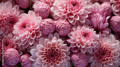 Sweet Pink Chrysanthemums Blooming Garden, Background Image, Desktop Wallpaper Backgrounds, HD