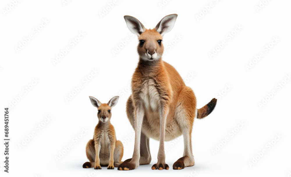 Fototapeta premium Kangaroo with calf