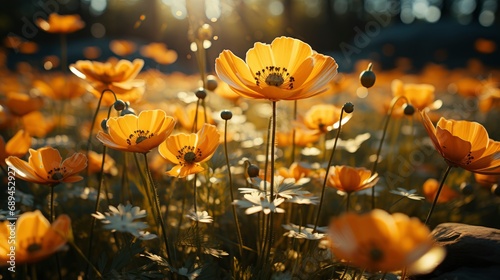 Vintage Style Buttercup Flowers Spring, Background Image, Desktop Wallpaper Backgrounds, HD © ACE STEEL D