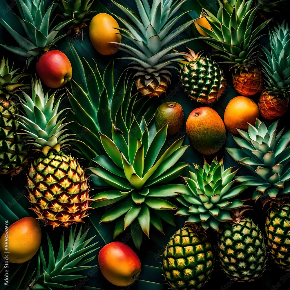 Fototapeta premium decorations with fruits