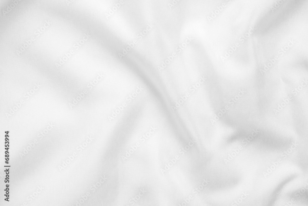 Abstract white fabric with soft wave texture background