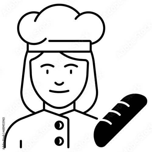 Female Baker Icon