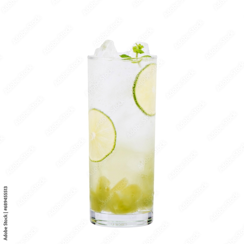 mojito cocktail isolated on white background mojito cocktail isolated on white background