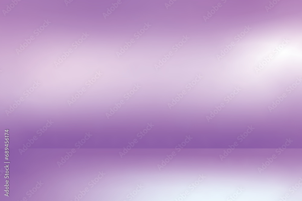 Fototapeta premium Abstract empty light purple gradient studio room background. Vector illustration